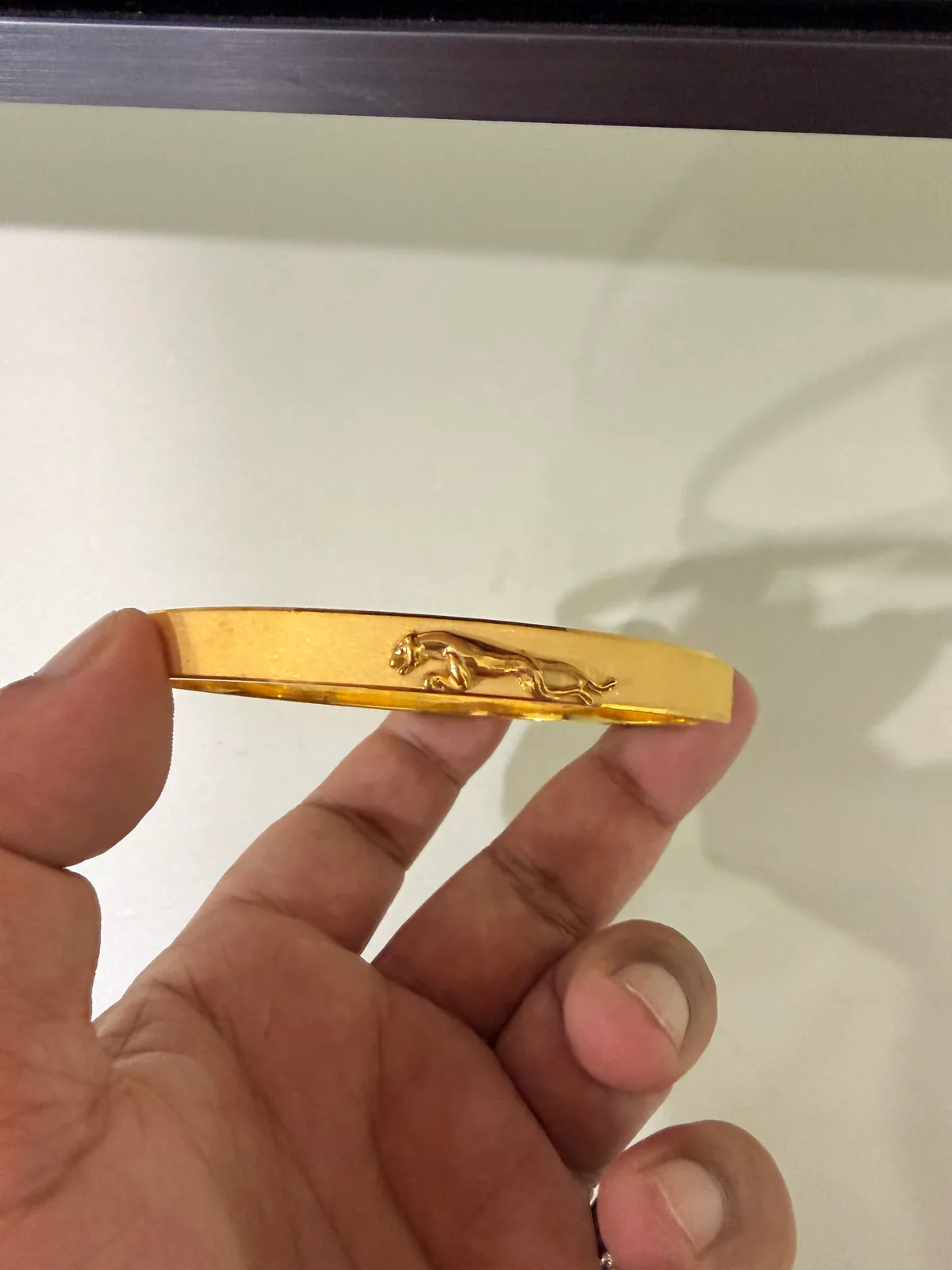 Dhaneesha Select 925 SILVER GOLD PLATED JAQUAR KADA